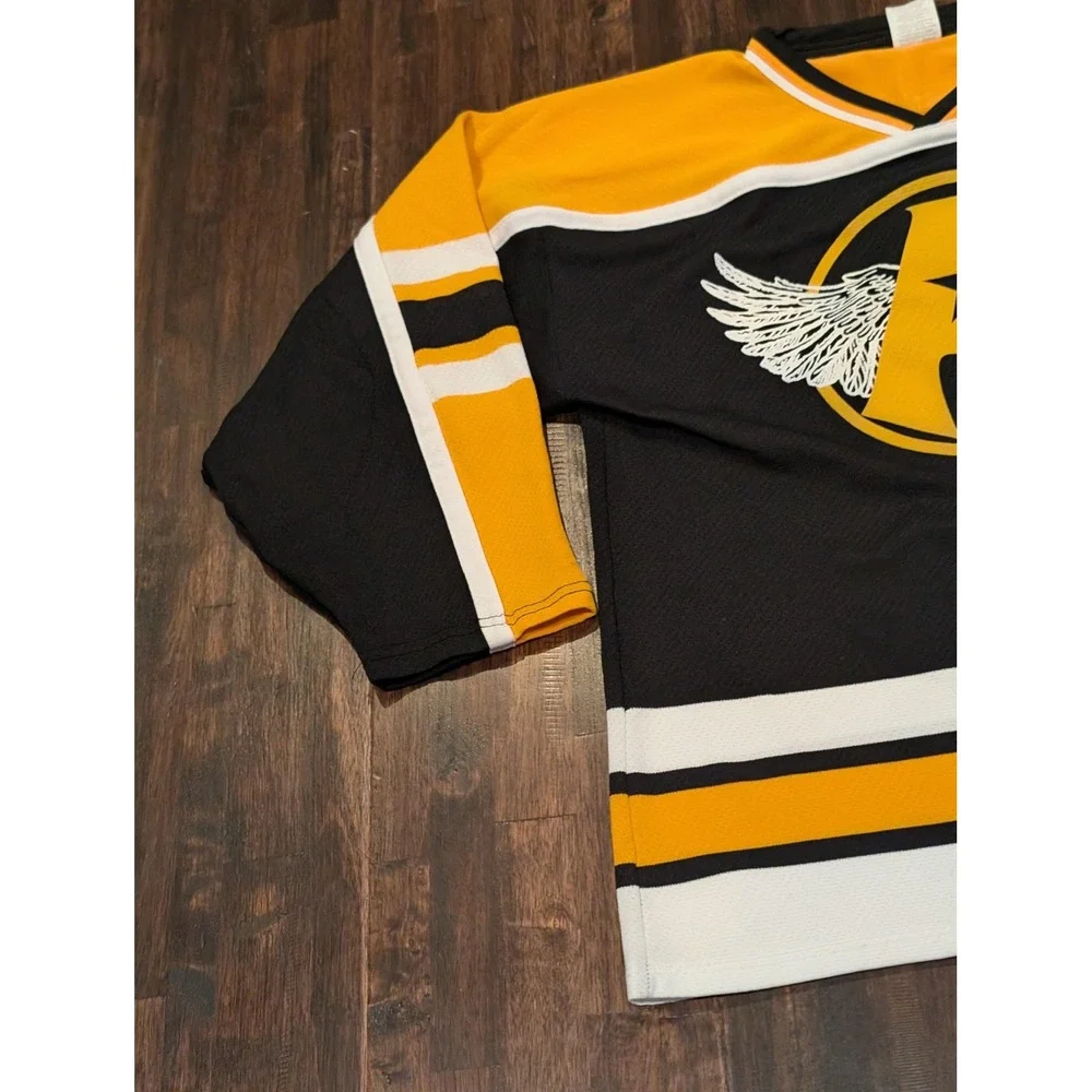 Vintage Aerosmith World Tour Medium Hockey Jersey Athletic Knit AK Canada‎ 90s - Picture 4 of 12